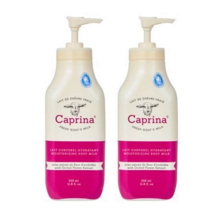 카프리나 산양밀크 모이스춰라이징 바디로션 더블세트 오키드플라워 (700ml)