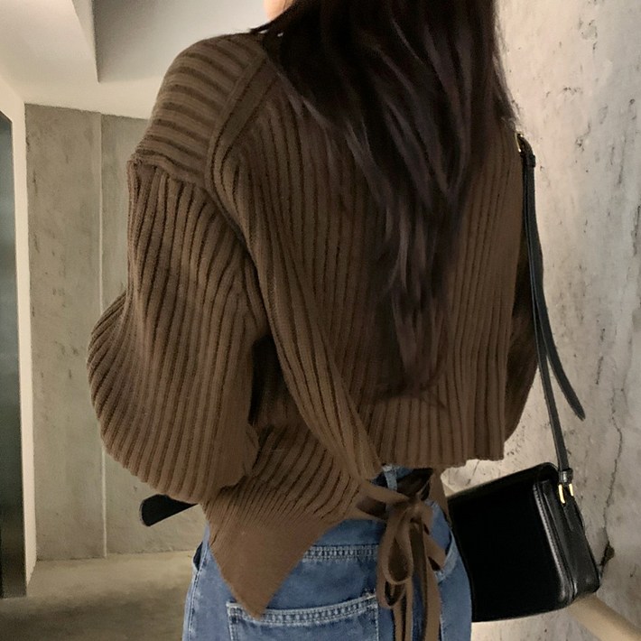 미아마스빈_트라잉 니트 티셔츠