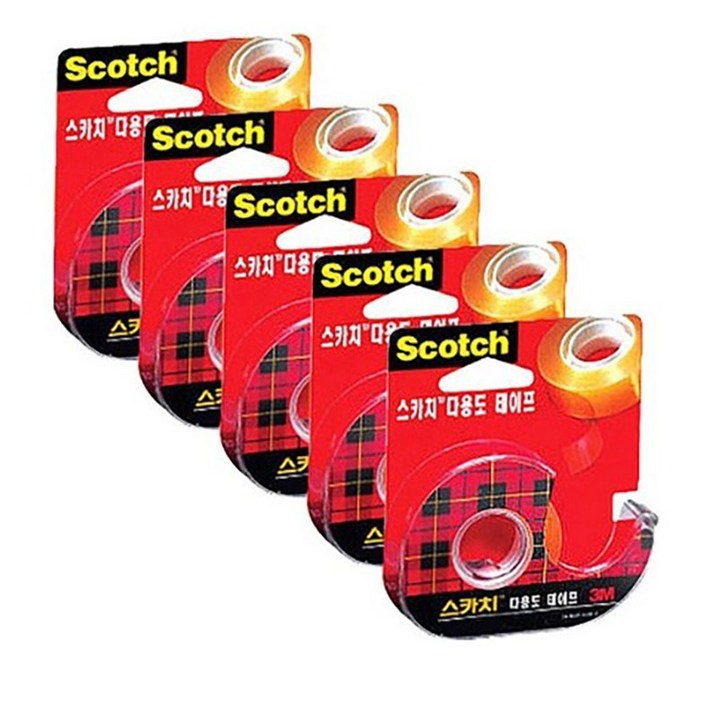 쓰리엠 스카치 다용도 테이프 디스펜서 581 18mm x 15m, 5개