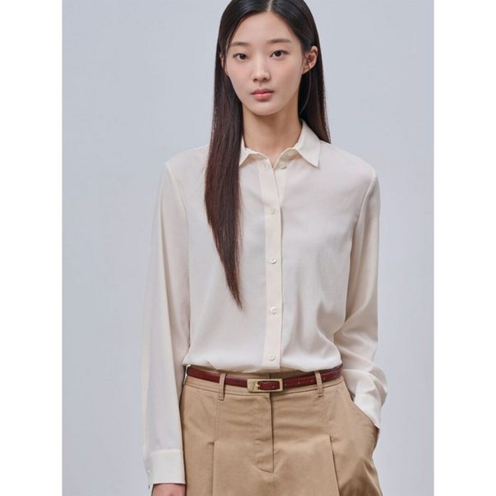 백화점출고 빈폴레이디스 폴리 블라우스 아이보리 BF4864C510 신상셔츠 명품셔츠