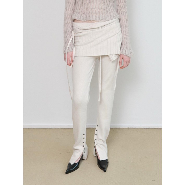 런던플랏 웨지 니트 팬츠 3color 25FW