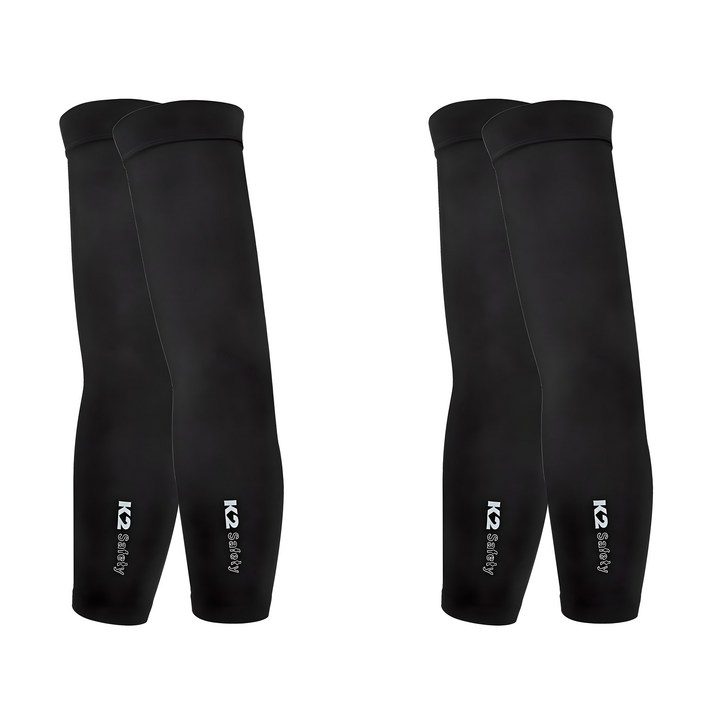 케이투세이프티 심리스 쿨토시 2P, 블랙, 2세트