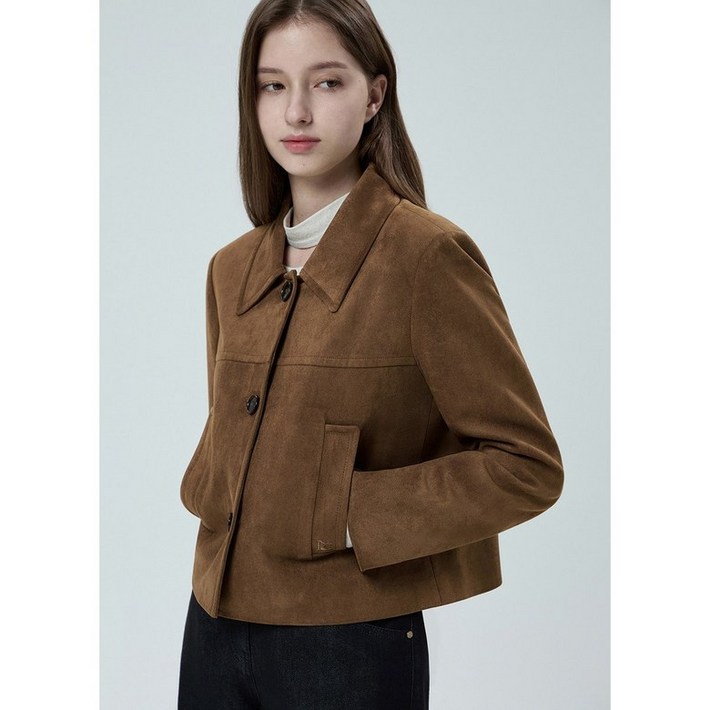 백화점출고 잇미샤 스웨이드 싱글 숏 자켓 ITP9LJK580