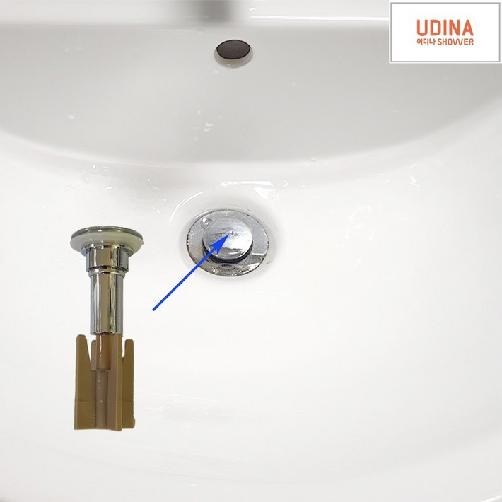 국산 세면대 자동폽업 마개