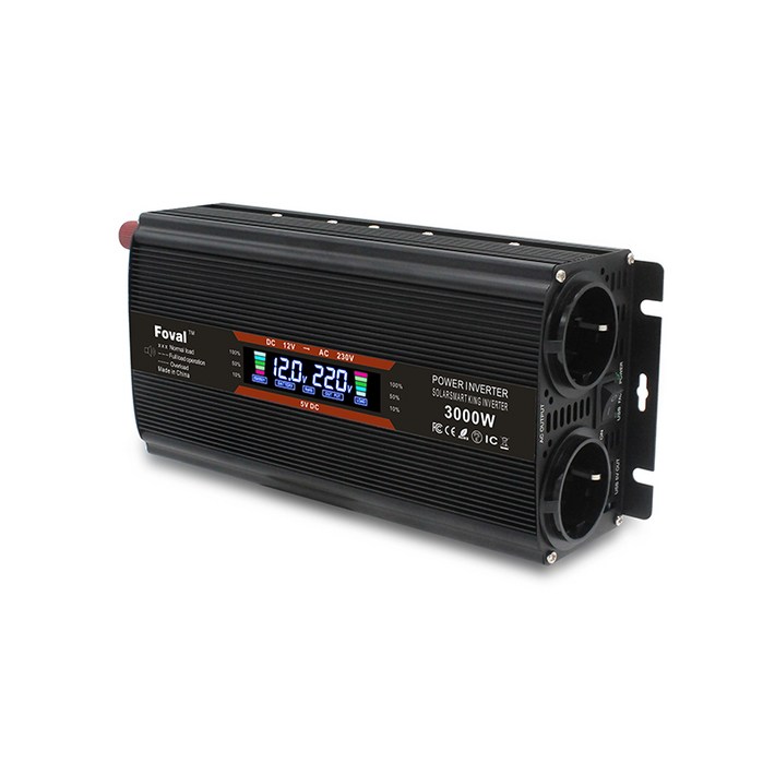 한국형 콘센트 순수정현파 차량용 인버터 12V 지속출력 1500W 최대출력 3000W, 1개