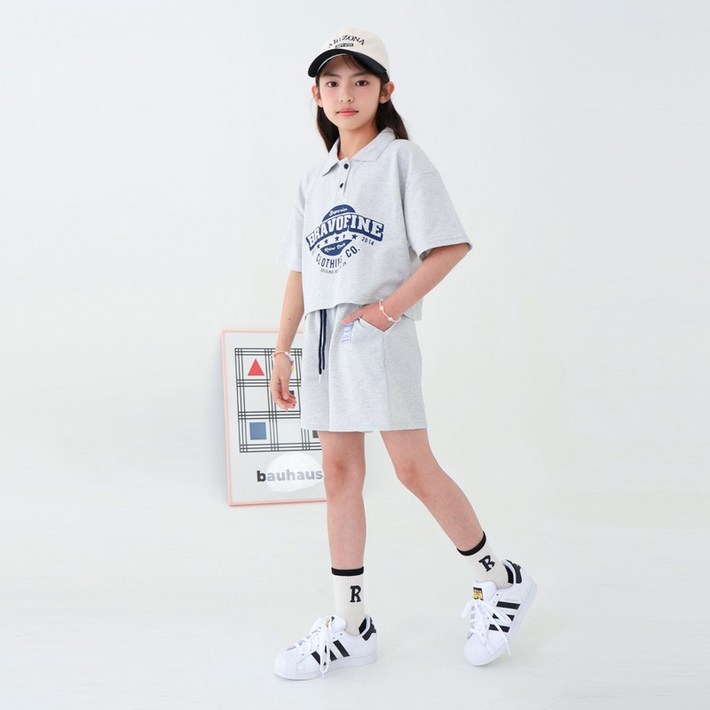 아임제이 브라보 크롭상하세트
