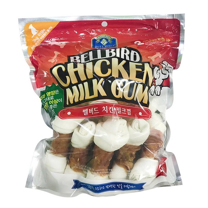 벨버드 코스트코 치킨밀크껌 1000g대형견껌개껌벨버드껌강아지껌