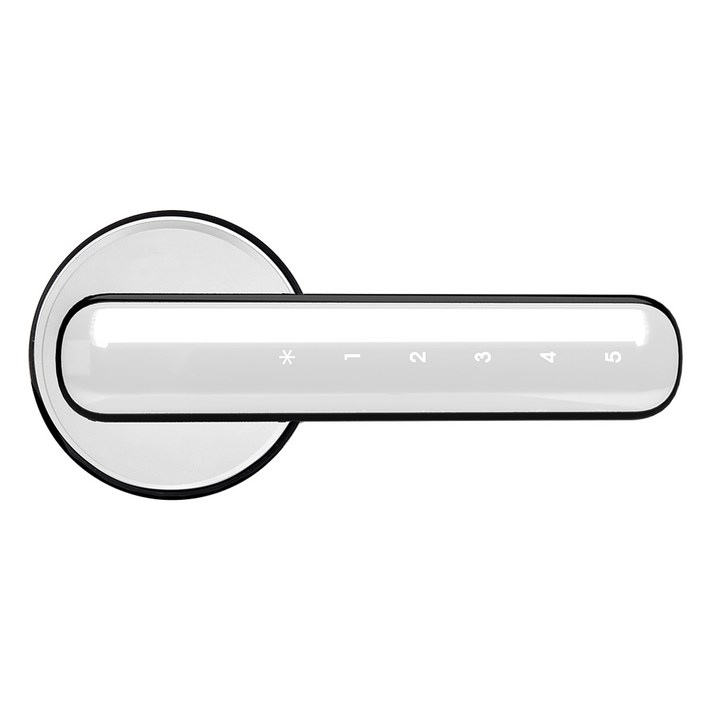 에버넷 무타공 디지털도어락 비밀번호 목문도어락 방문 사무실 방문손잡이 에트로, 고객직접설치, 에트로 etroN 비밀번호화이트