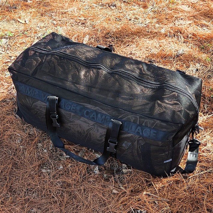 캠프빌리지 캠핑 아웃도어 습기방지 메쉬 수납가방