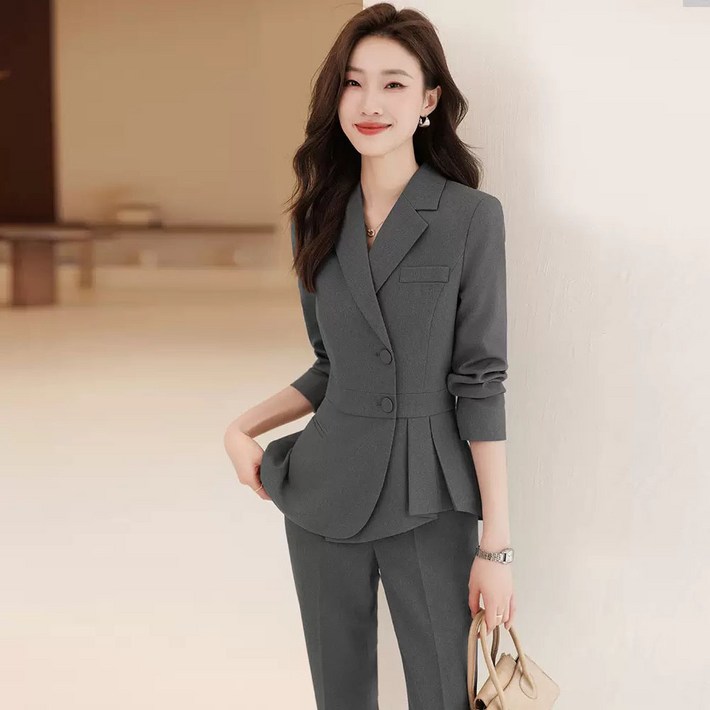 루스리더 여성 정장 세트 자켓 팬츠 투피스 슬림핏 M874