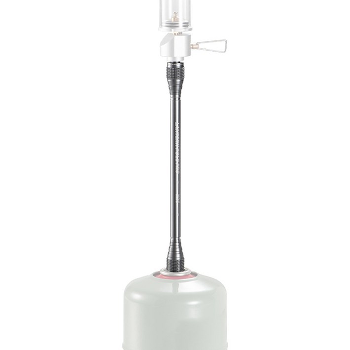 캠핑 이소가스 분배기 연장 폴 폴대, 실버, 1개