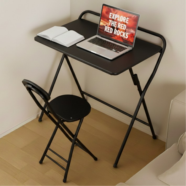 위즈룸 1인용 접이식 책상의자세트
