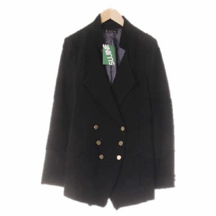 8686 잇미샤 블랙 슬림핏더블하프자켓 8288160