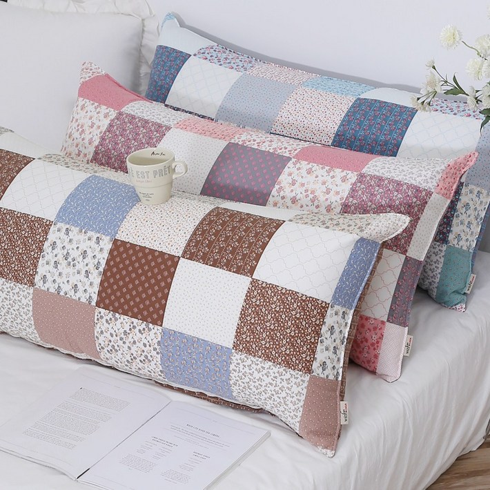 세라패치 30수 광목면100 대형 등받이 허리쿠션 솜포함 국내생산 2인베개, 등쿠션, 침대헤드 대쿠션, 브라운