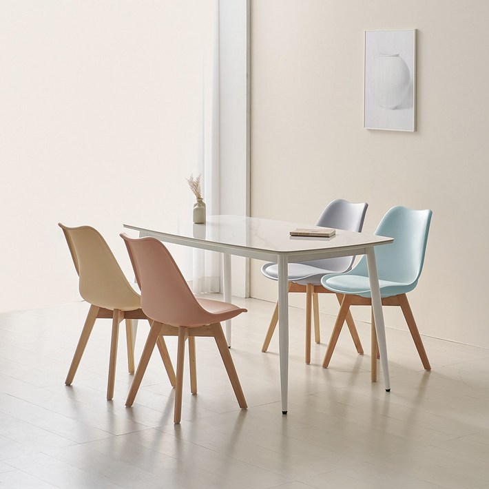 라로퍼니처 아이멜 24T 유광 1400 저소음 포세린 세라믹 4인 식탁 세트