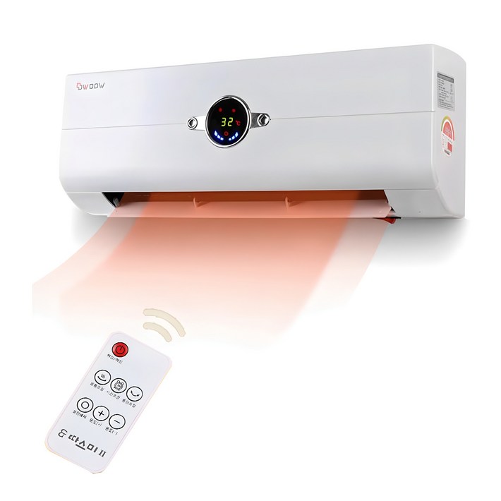 따스미 벽걸이 온풍기 SEH7019 가정용 난방기 히터, SEH7019, 단일색상