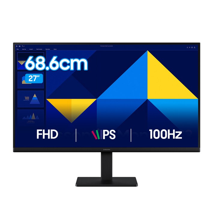 삼성 27인치 FHD IPS 100Hz 모니터 S27D300, LS27D300GAKXKR, 68.6cm
