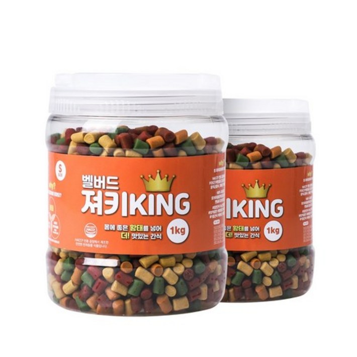 벨버드 져키킹 강아지 간식 S 1kg