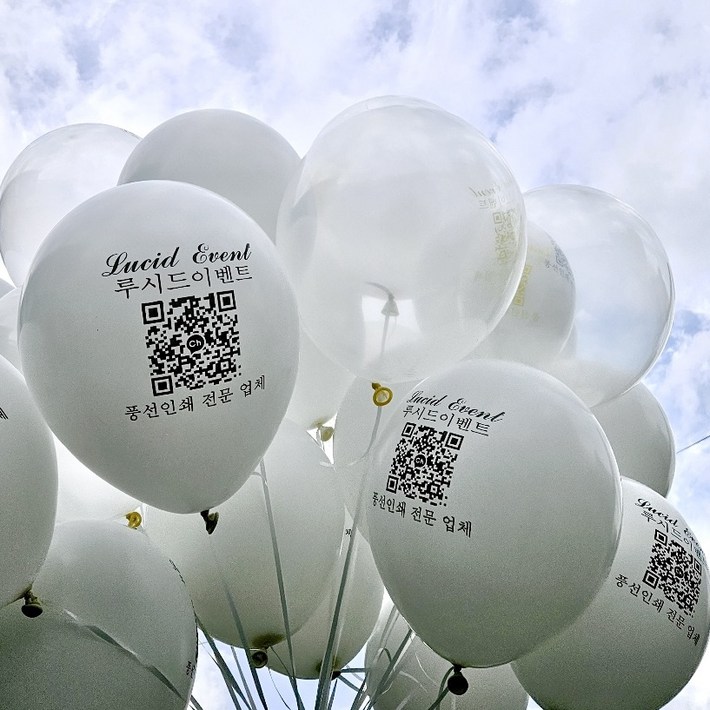 인쇄 풍선 제작, 라운드 풍선양면 인쇄, 500개