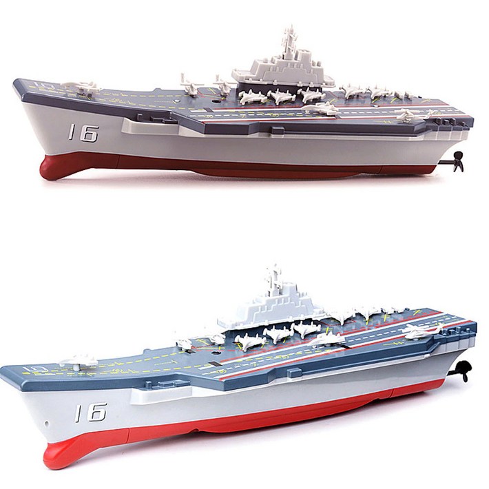 장난감보트 보트RC 미니보트 항공모함 입분용 무선보트 777212, 그레이, 1개