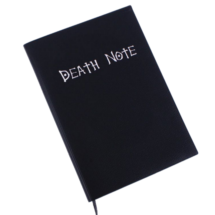 레이지데이즈 데스노트 깃털펜 포함 공책 비밀 책 쓸모없는 쓸데없는 웃긴 신박한 재미있는 선물, 블랙, 1개