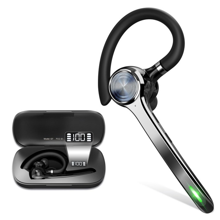 무선 핸즈프리 노이즈캔슬링 블루투스헤드셋 대용량 배터리