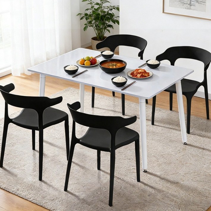 지오리스 감성가득 인테리어 카페st 등받이 식탁 의자 4p 세트