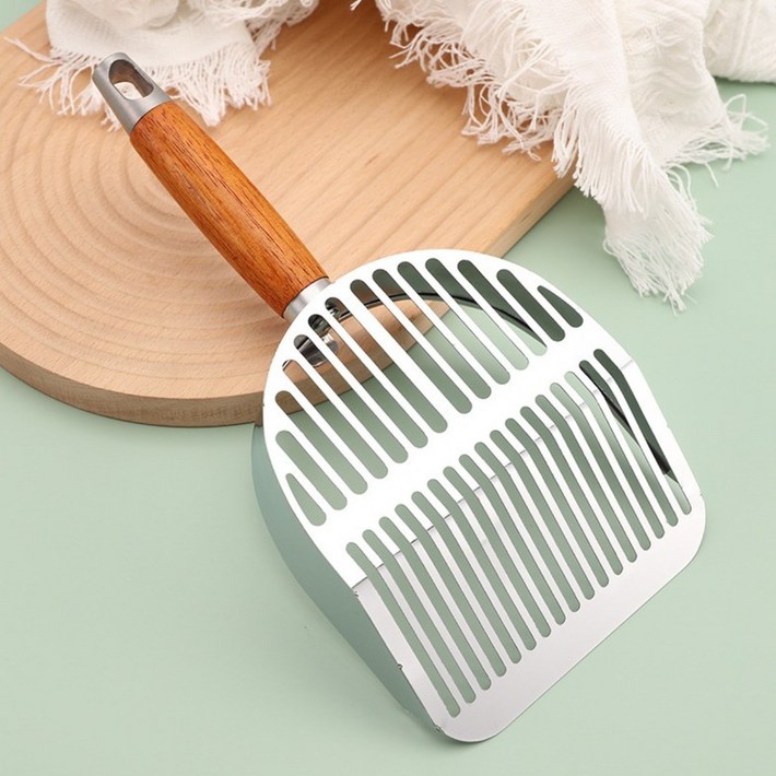 냥저씨 304스텐 고양이모래삽, 1개, 두부모래굵은모래용