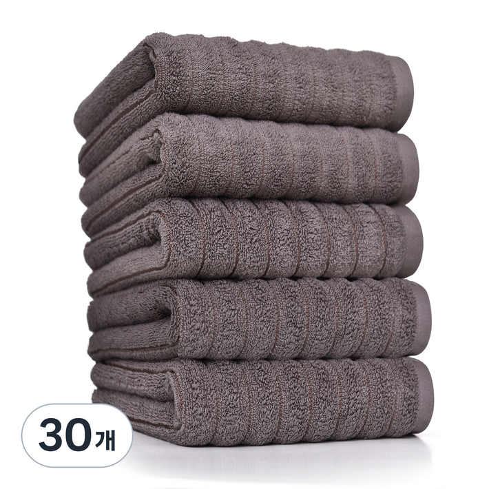 록신 도톰한 프리미엄 호텔 수건 150g 40수 코마사 데일리 타월, 30개, 진회