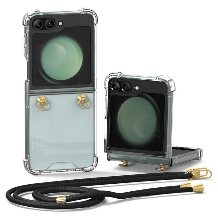 엑씨 넥스트랩 범퍼 투명 목걸이 스트랩 휴대폰 케이스