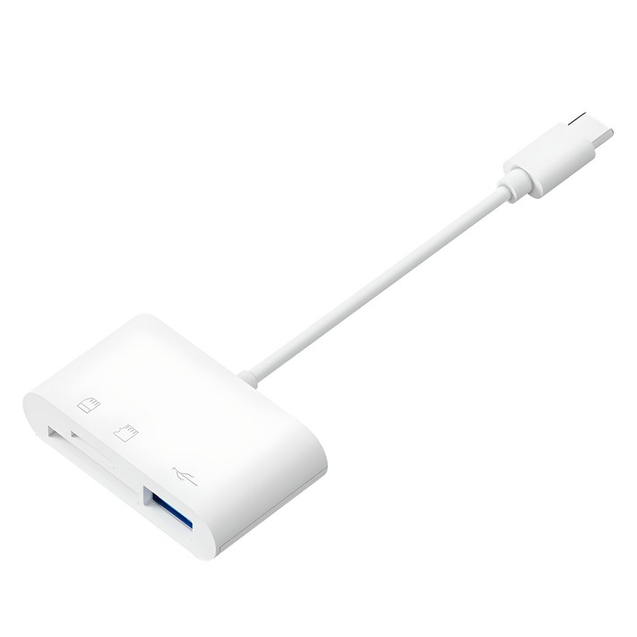 아이엠듀 C타입 3 in 1 USB TF SD카드 리더기