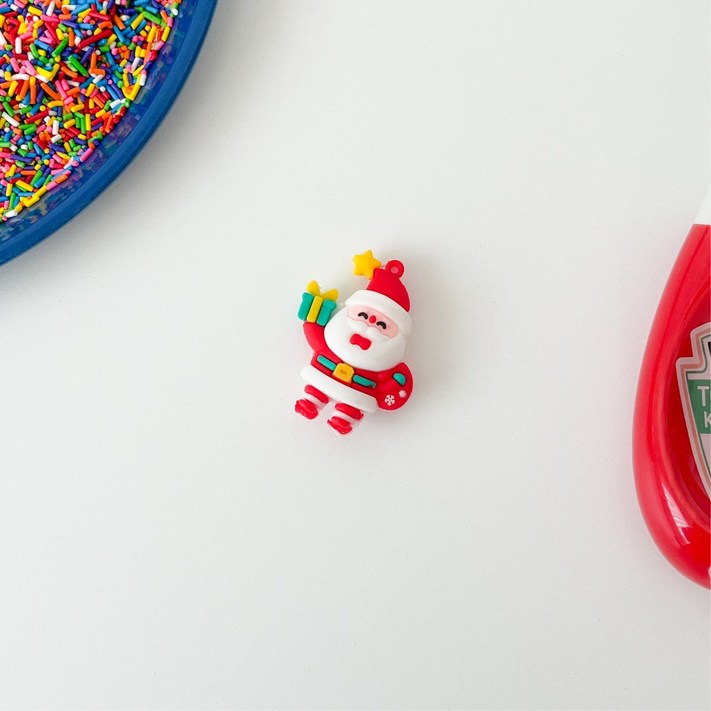 하피블리 말랑이 토퍼 데코픽 크리스마스 토퍼 케이크 장식 케익 꾸미기, 100개, 별산타