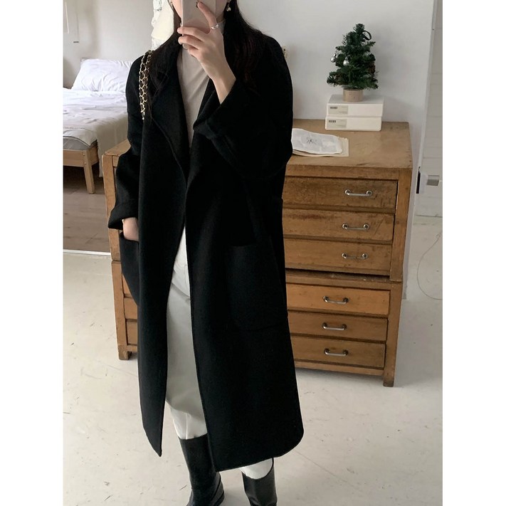 루어스룸 끌로이 로브 롱 핸드메이드코트