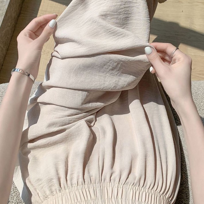 바바 체형커버 살랑살랑 여성 와이드 밴딩 팬츠 냉감소재 바바 체형커버 살랑살랑 여성 와이드 밴딩 팬츠 냉감소재