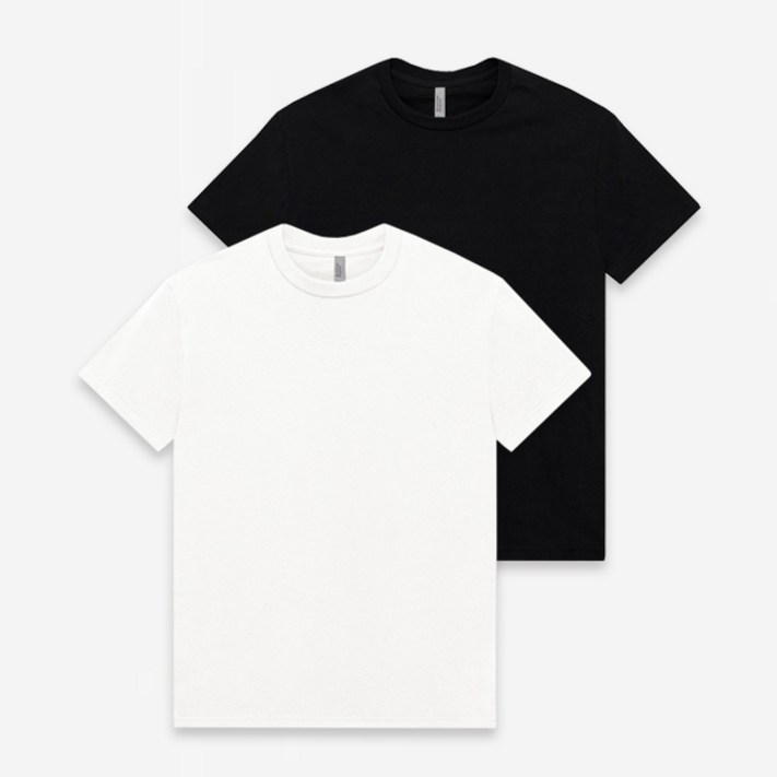 2PACK 트리플에이 AAA 1301 무지 18수 레이어드 반팔 티셔츠