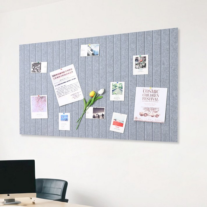 스피세프 부착식 펠트 게시판 대형 알림판