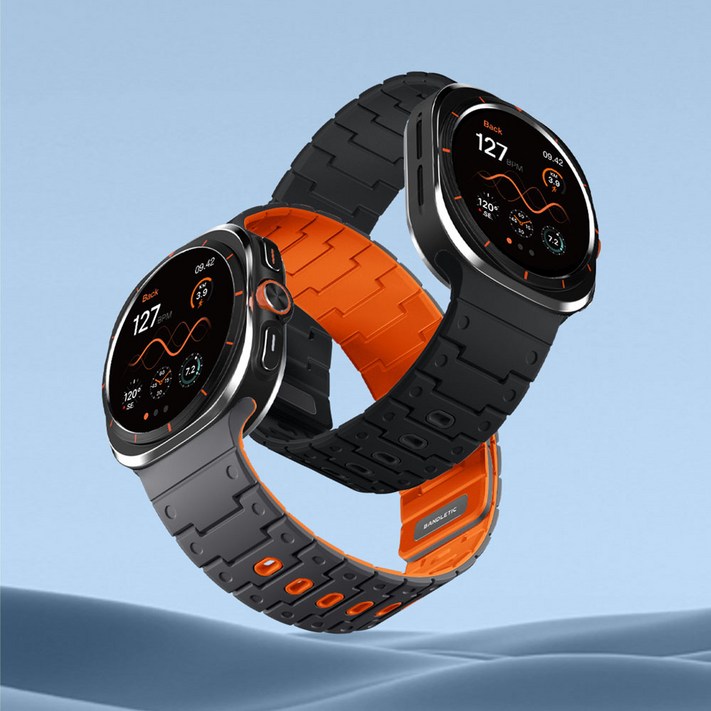 밴들레틱 갤럭시워치 울트라 큐브 마그네틱 스포츠 스트랩 밴드 시계줄, 1개, 스타라이트