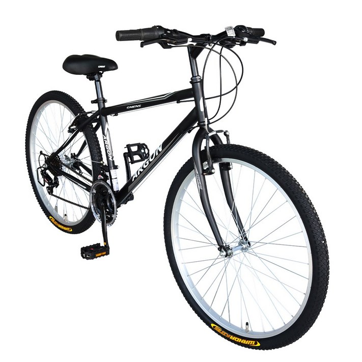 지멘스 자전거2025 신제품 입고 지멘스 아르곤 로빈 일상용 자전거 21 단변속 출퇴근용 학생용 MTB자전거 26인치 24인치 무료배송, 아르곤26인치 매트블랙미조립 기본박스 발송, 1개, 170cm