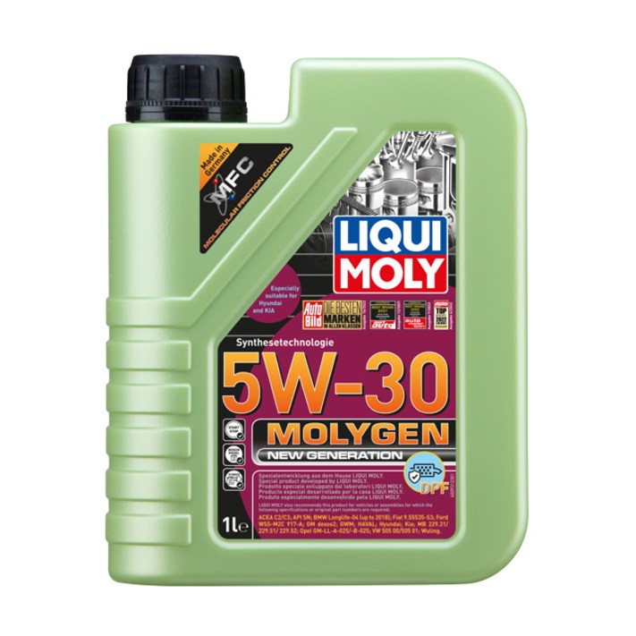리퀴몰리 코리아 몰리겐 DPF 5W30 C2 C3 5W30 1리터 가솔린디젤 사용가능 정식수입 DPF차량 사용가능, 1개, 1L, 5W30
