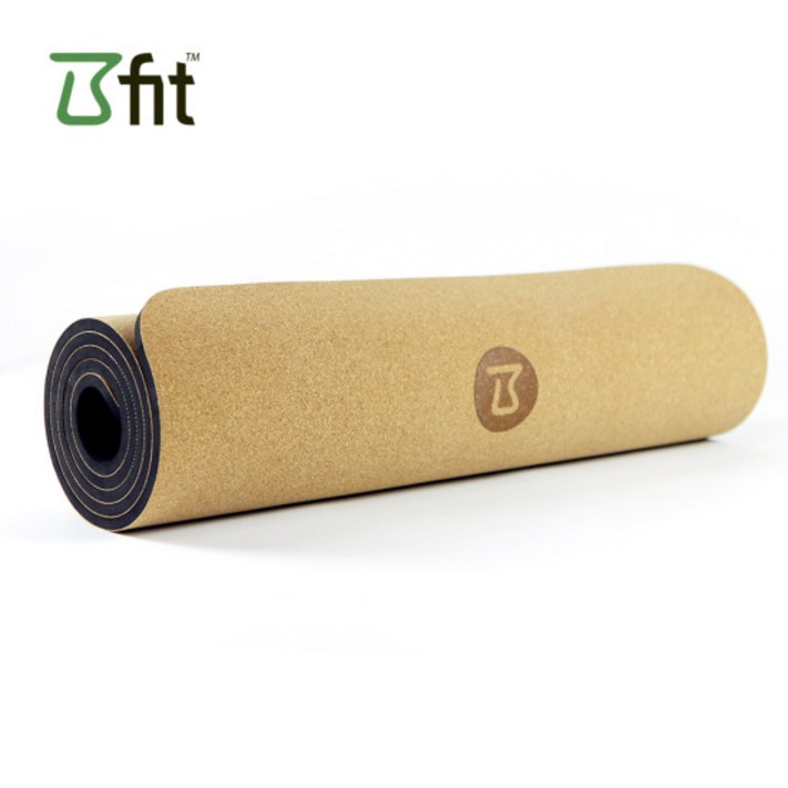 비핏 코르크 TPE 친환경요가매트 8mm 대형 와이드매트 요가 필라테스 홈트레이닝