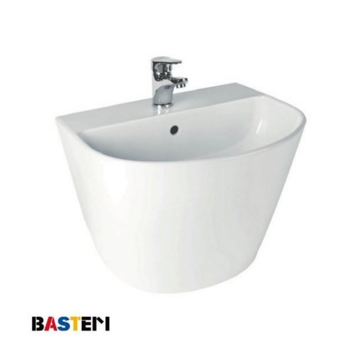 한샘바스템 PB164H 욕실 화장실 일체형 원홀 세면대 세면기 부속 포함