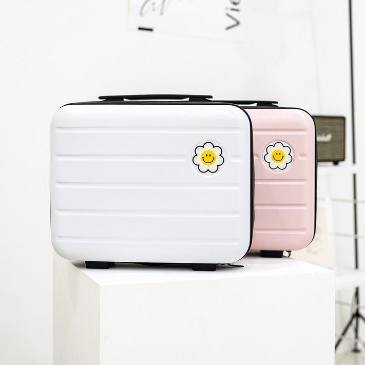 코메샵 레디백 15인치 꽃스마일 소형 미니캐리어 기내용 여행 가방