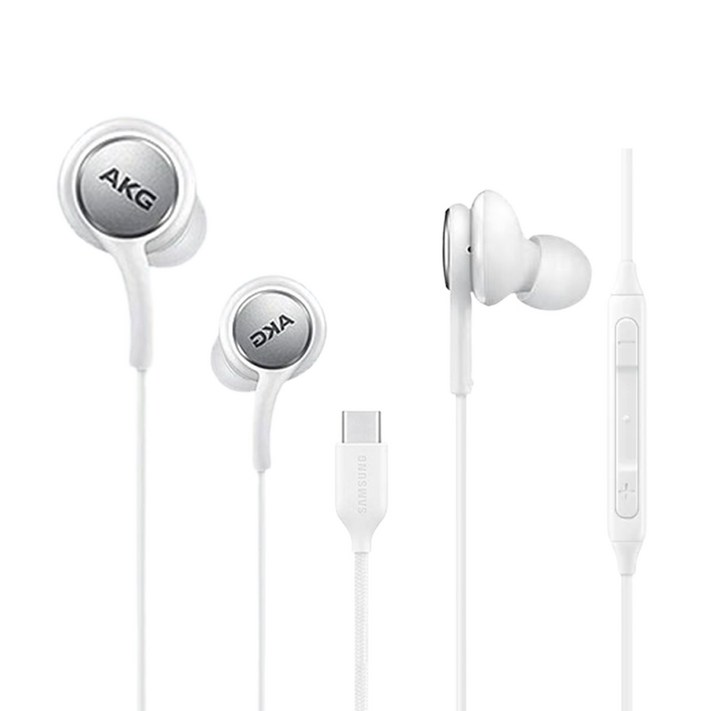 홈방구 삼성 C타입 AKG 정품 유선이어폰 갤럭시 스마트폰 S20 S21 S22 S23 S24 Z플립 전기종 노트10 노트20 아비스토 귀이개 구성품 포함, 홈방구 C타입 화이트