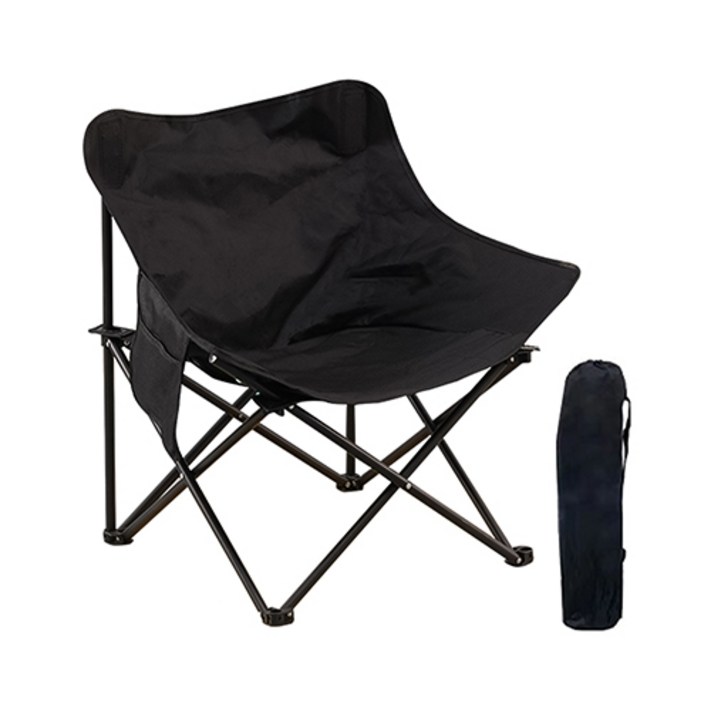 소소 접이식 캠핑 의자 야외 휴대용 원터치, 04. 소형 블랙 1+1