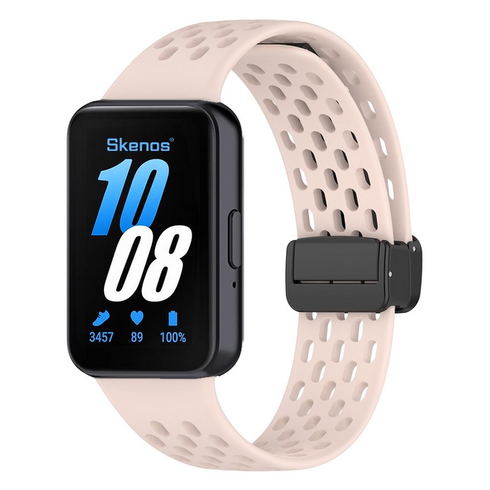 SKENOS 삼성 갤럭시 핏3 벤티드 스포츠 스트랩 마그네틱 디버클 통기성 착용감 좋은 호환 시곗줄