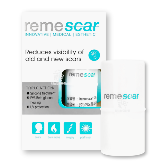 리메스카 점착성 투명 창상피복재 스틱 흉터관리 5.4g