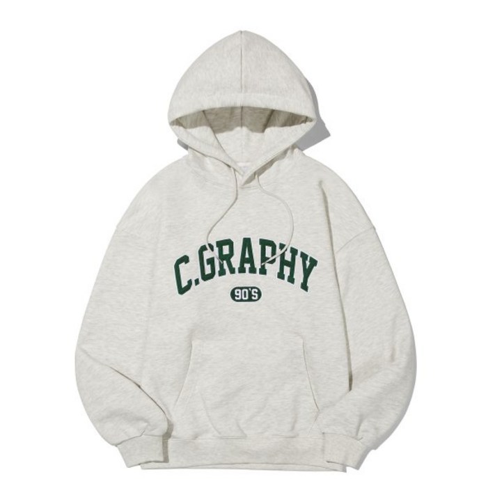 코드그라피 후드티 C.GRAPHY 아치 로고 후디오트밀 코드그라피 후드티 C.GRAPHY 아치 로고 후디오트밀