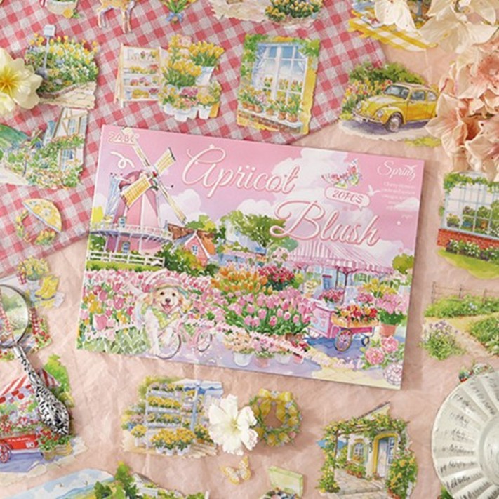 앨리스앤 빈티지 다꾸 조경 스티커북 계절이 머무는 순간, 1개, A HR068