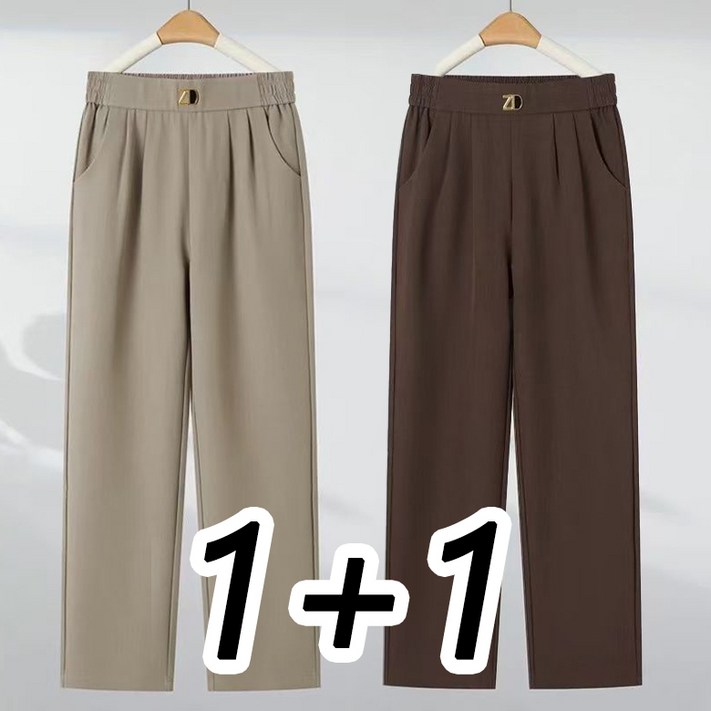 11 중년여성 엄마복 봄가을 캐주얼 와이드팬츠 편한 밴딩 통바지 일자핏 슬랙스 바지 11 중년여성 엄마복 봄가을 캐주얼 와이드팬츠 편한 밴딩 통바지 일자핏 슬랙스 바지
