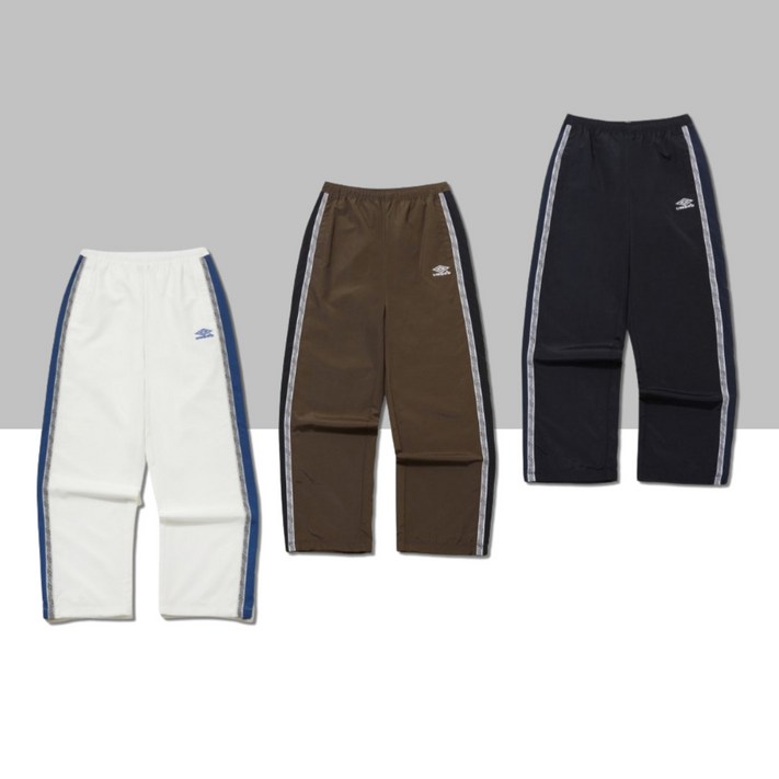 매장정품 엄브로 남성 메쉬 안감 롱팬츠 와이드핏 초겨울 스트릿 아웃핏 활동성 내구성 보온성 트랙팬츠